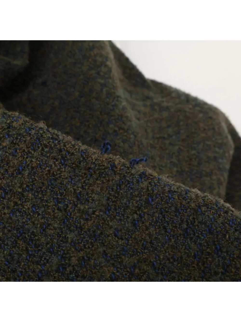 Chanel CC Logo Button Alpaca Mixed Tweed Long 44 Jacket